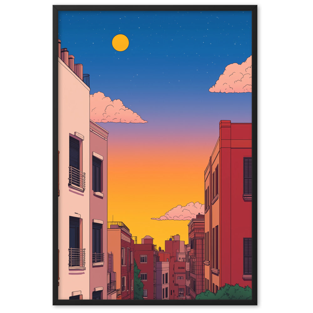 4 Framed matte paper poster