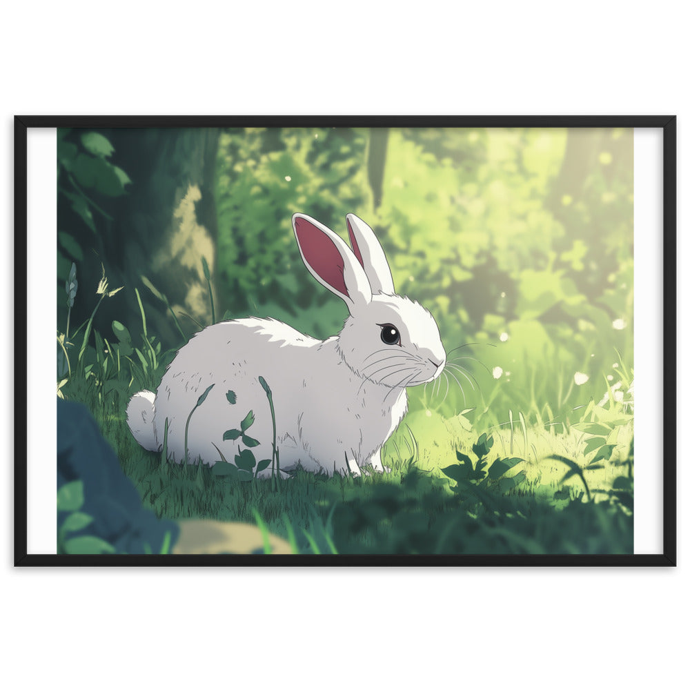 Rabbit Framed matte paper poster