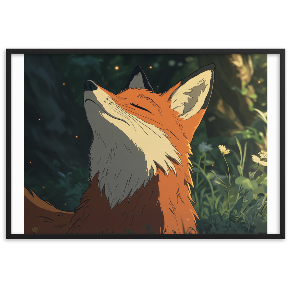 Fox 2 Framed matte paper poster