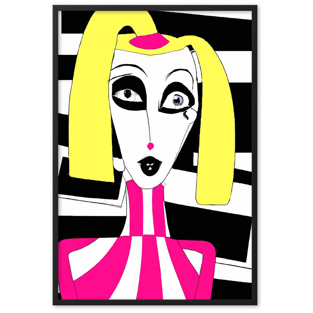 Weird Barbie Framed matte paper poster