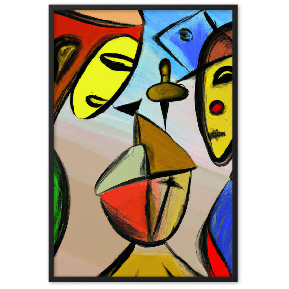 Cubism Framed matte paper poster