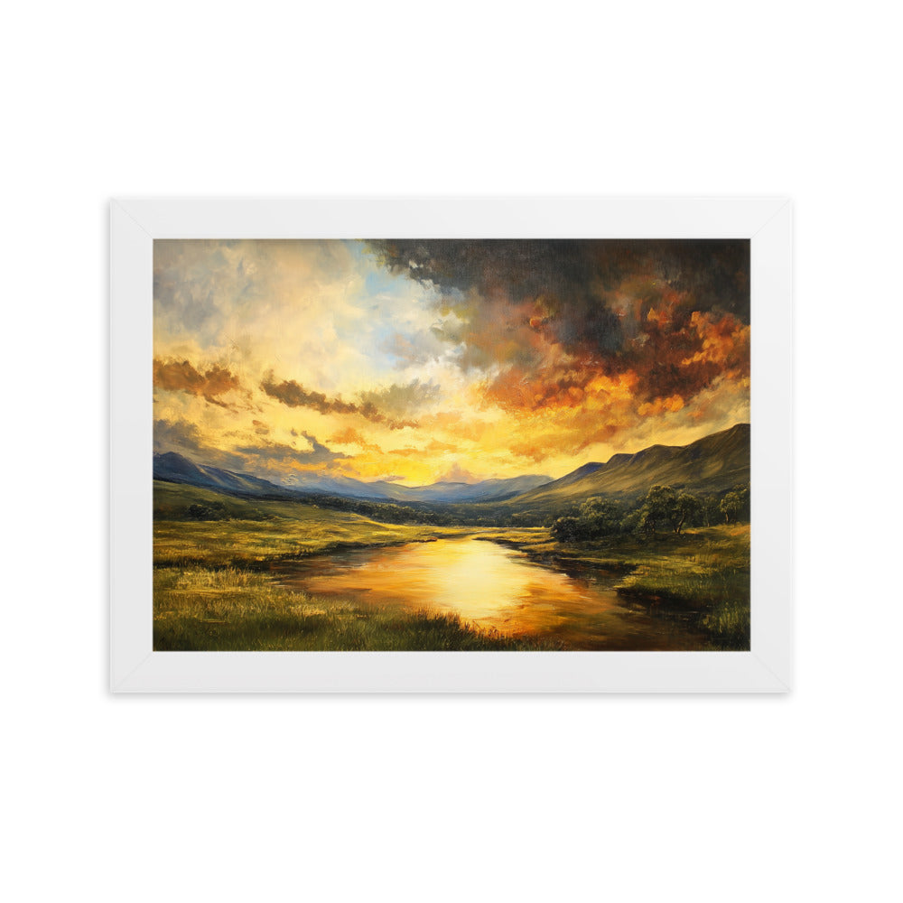 Untitled Landscape 1 framed matte paper poster