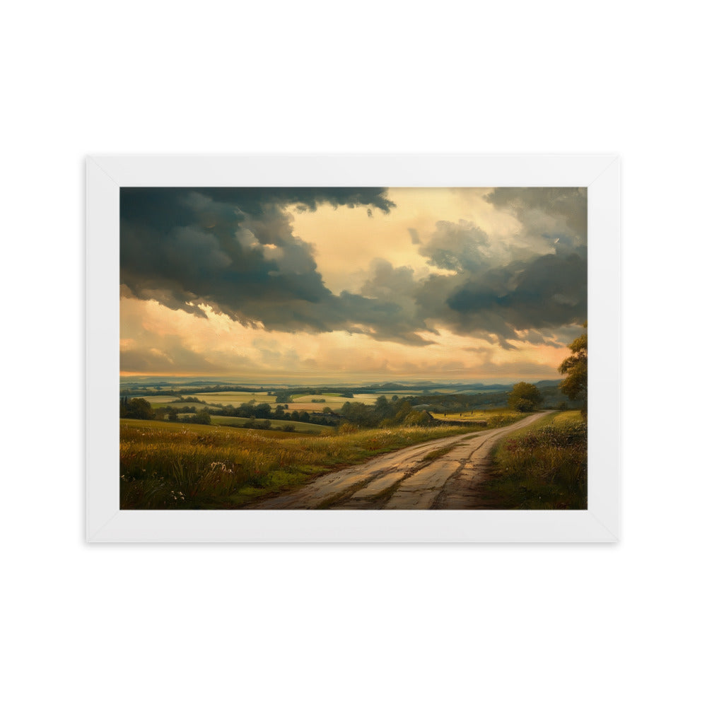 Untitled Landscape 5 Framed matte paper poster