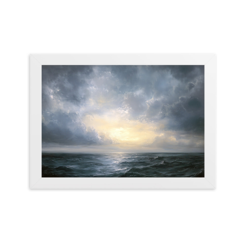 Untitled Seascape 1 Framed matte paper poster