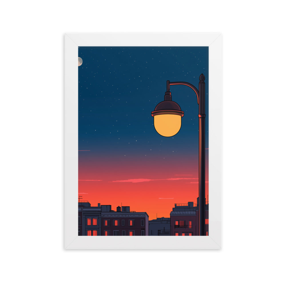 1 Framed matte paper poster