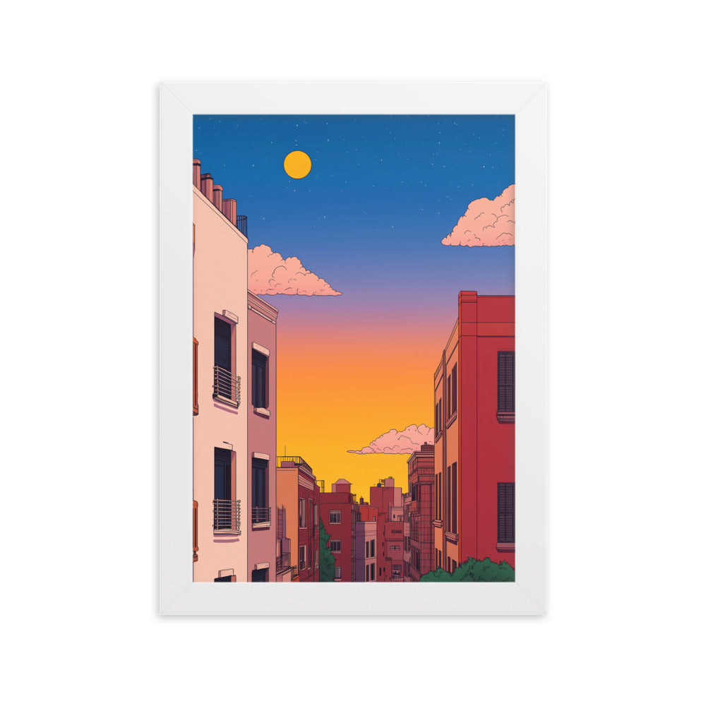 4 Framed matte paper poster