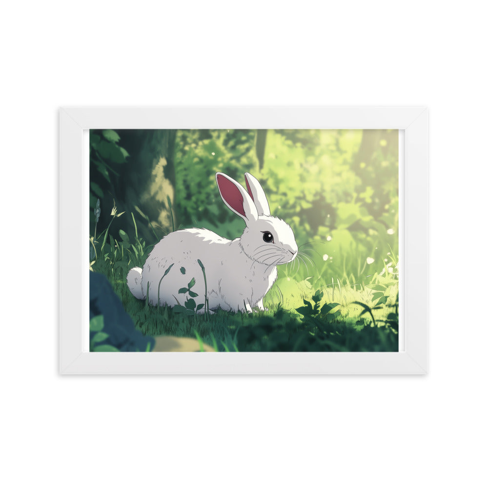 Rabbit Framed matte paper poster