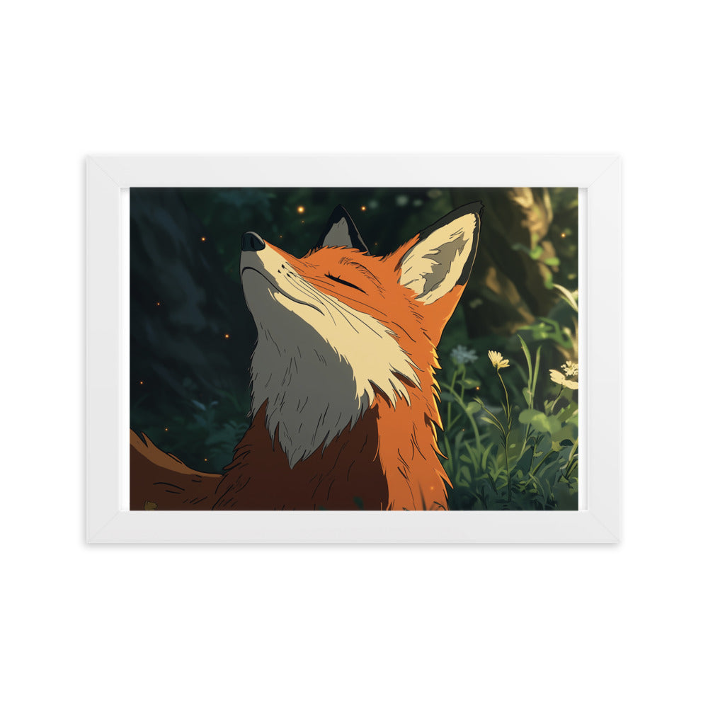 Fox 2 Framed matte paper poster