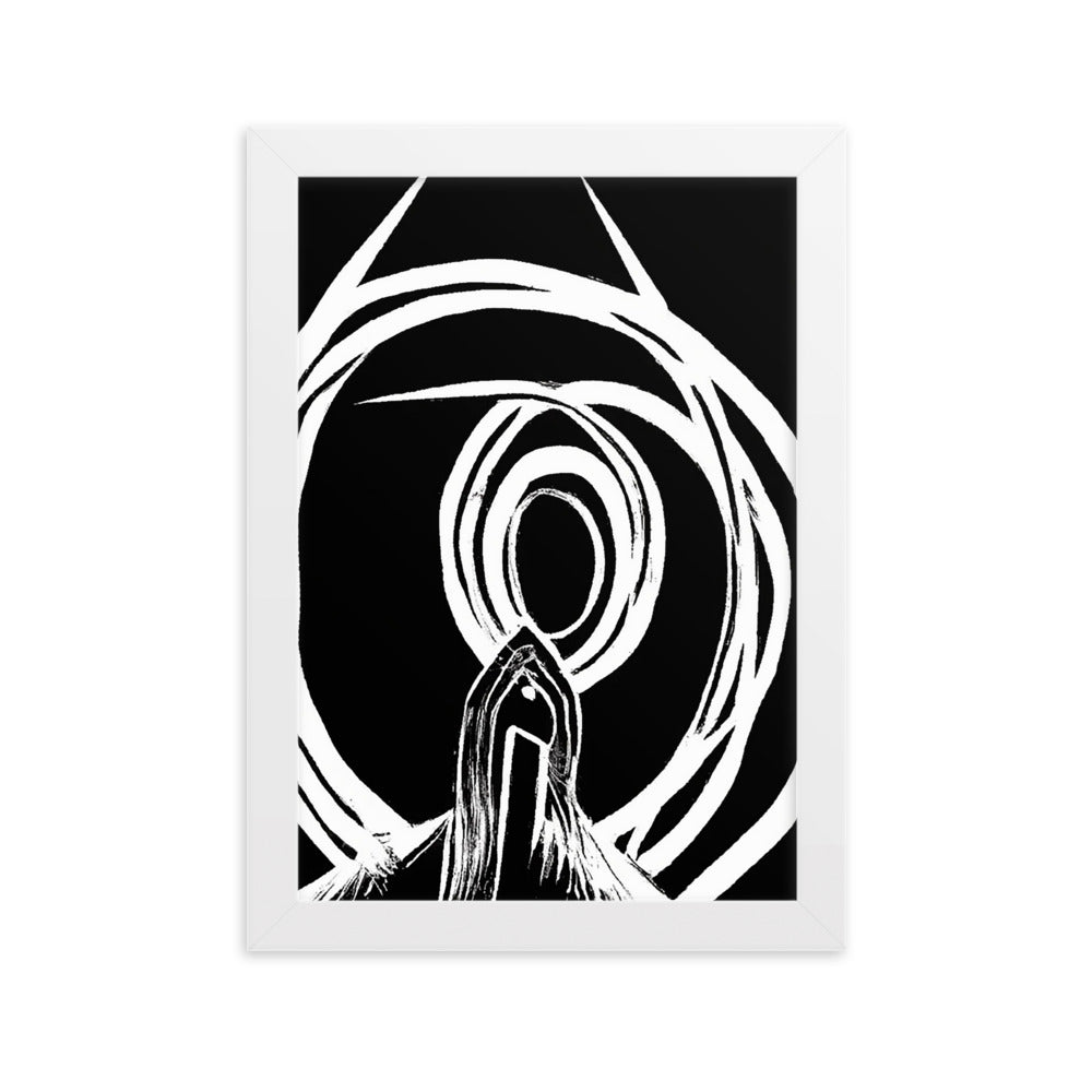 Ring Framed matte paper poster