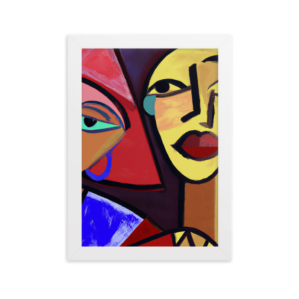 Duo Framed matte paper poster