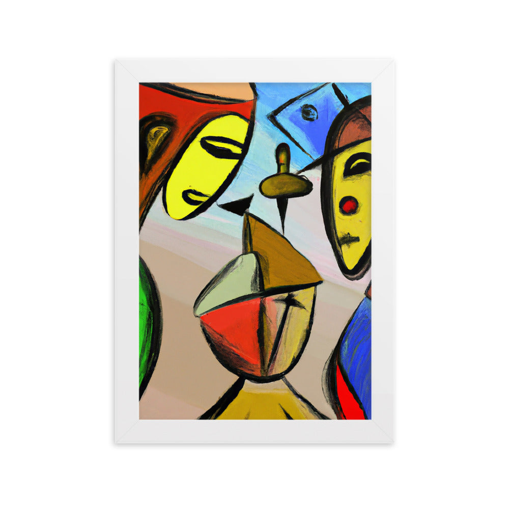 Cubism Framed matte paper poster