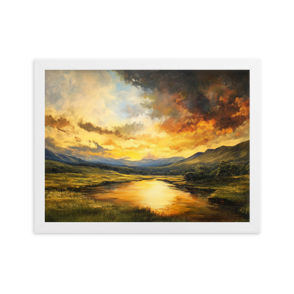 Untitled Landscape 1 framed matte paper poster