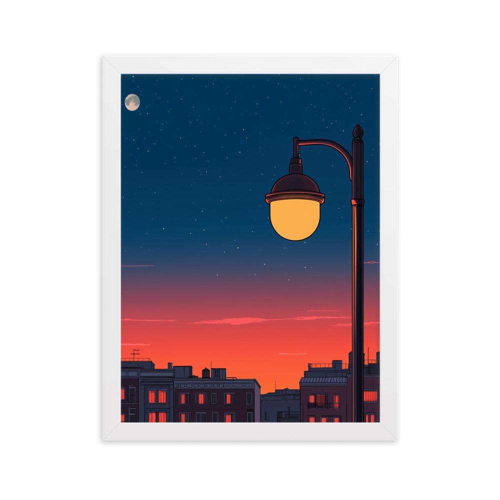 1 Framed matte paper poster