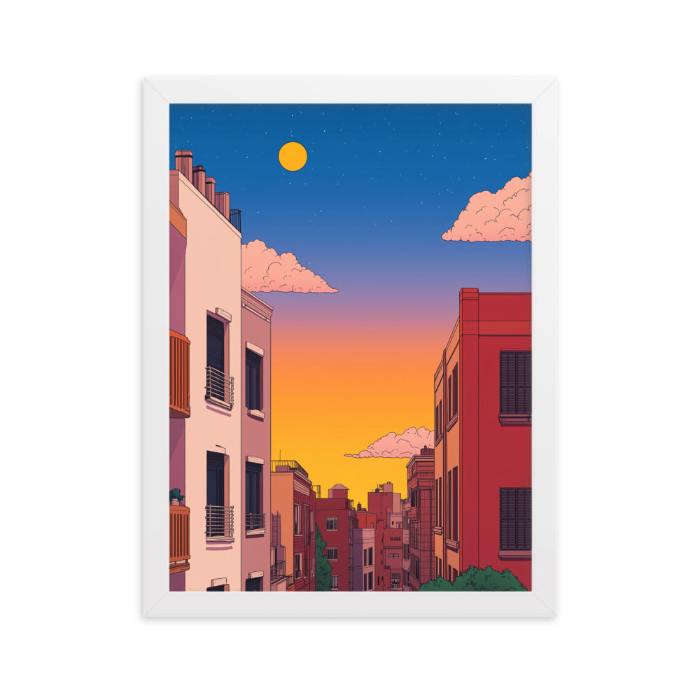 4 Framed matte paper poster