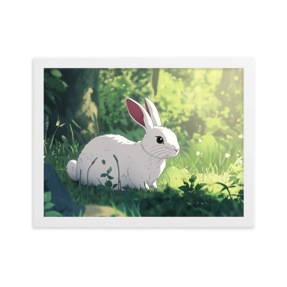 Rabbit Framed matte paper poster