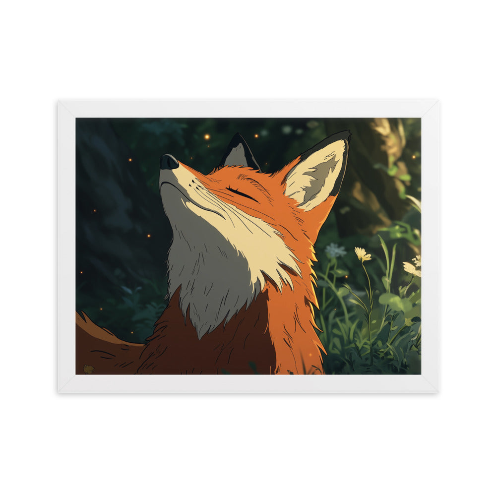 Fox 2 Framed matte paper poster