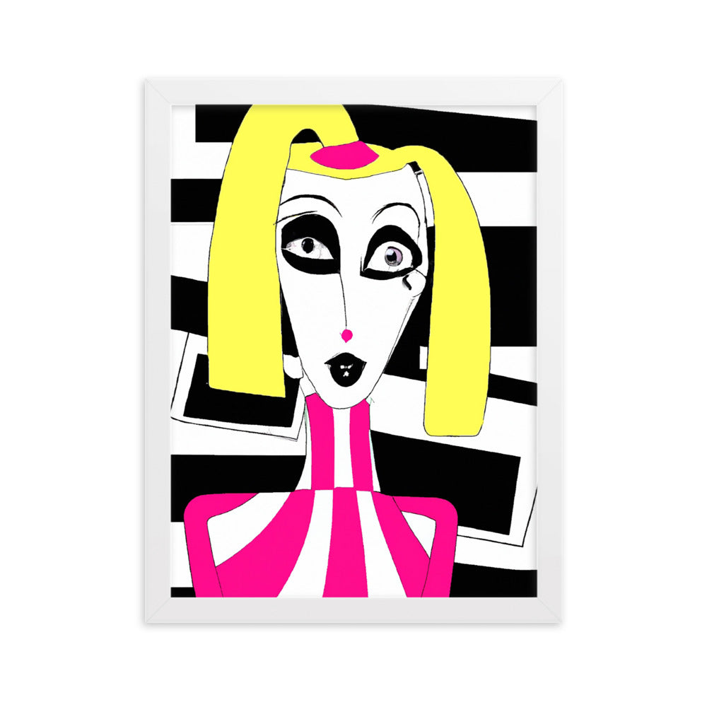 Weird Barbie Framed matte paper poster