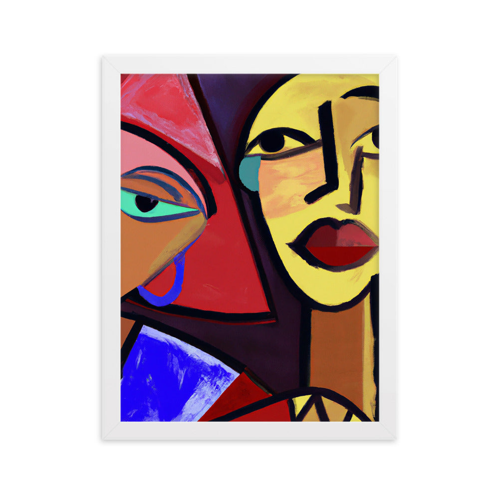 Duo Framed matte paper poster