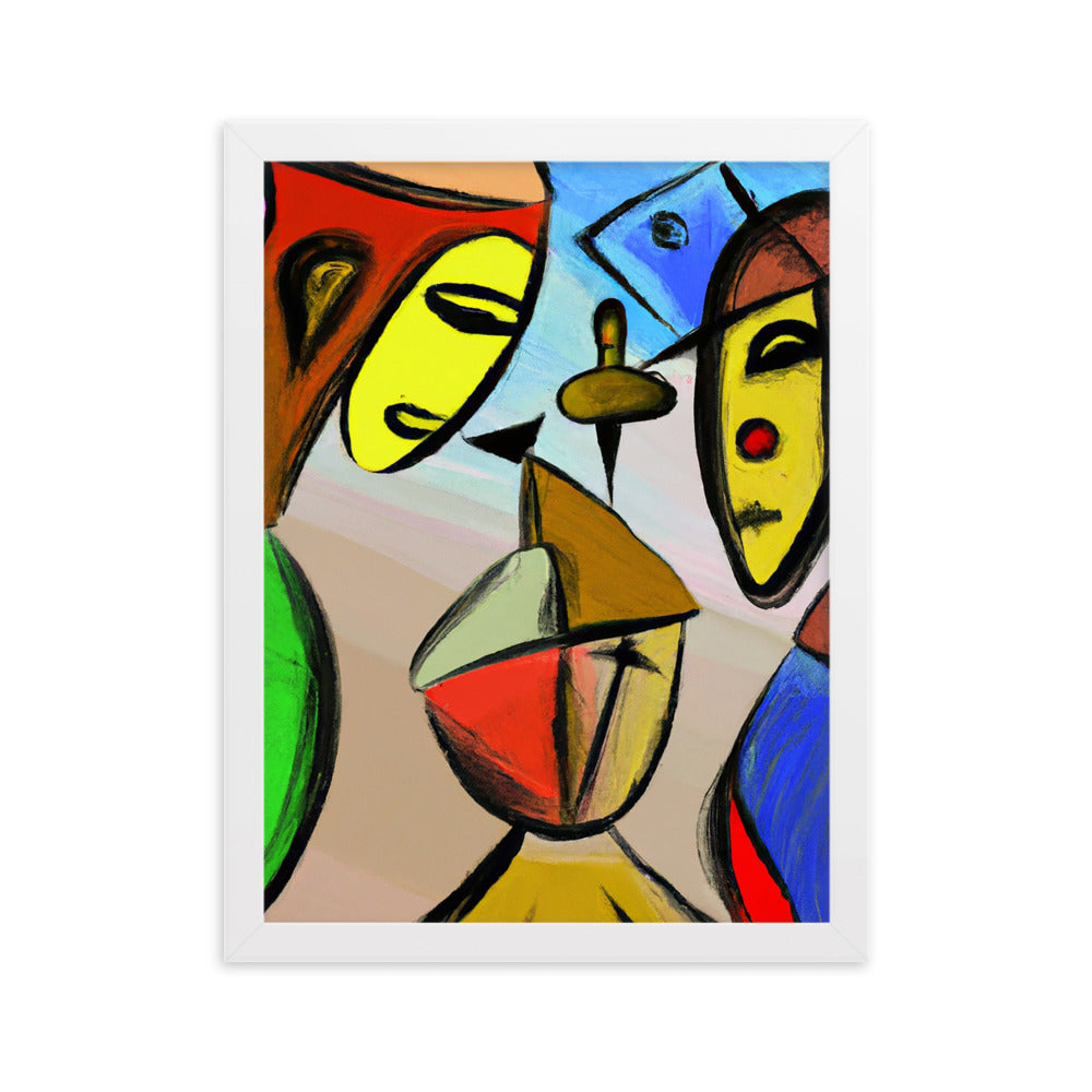 Cubism Framed matte paper poster