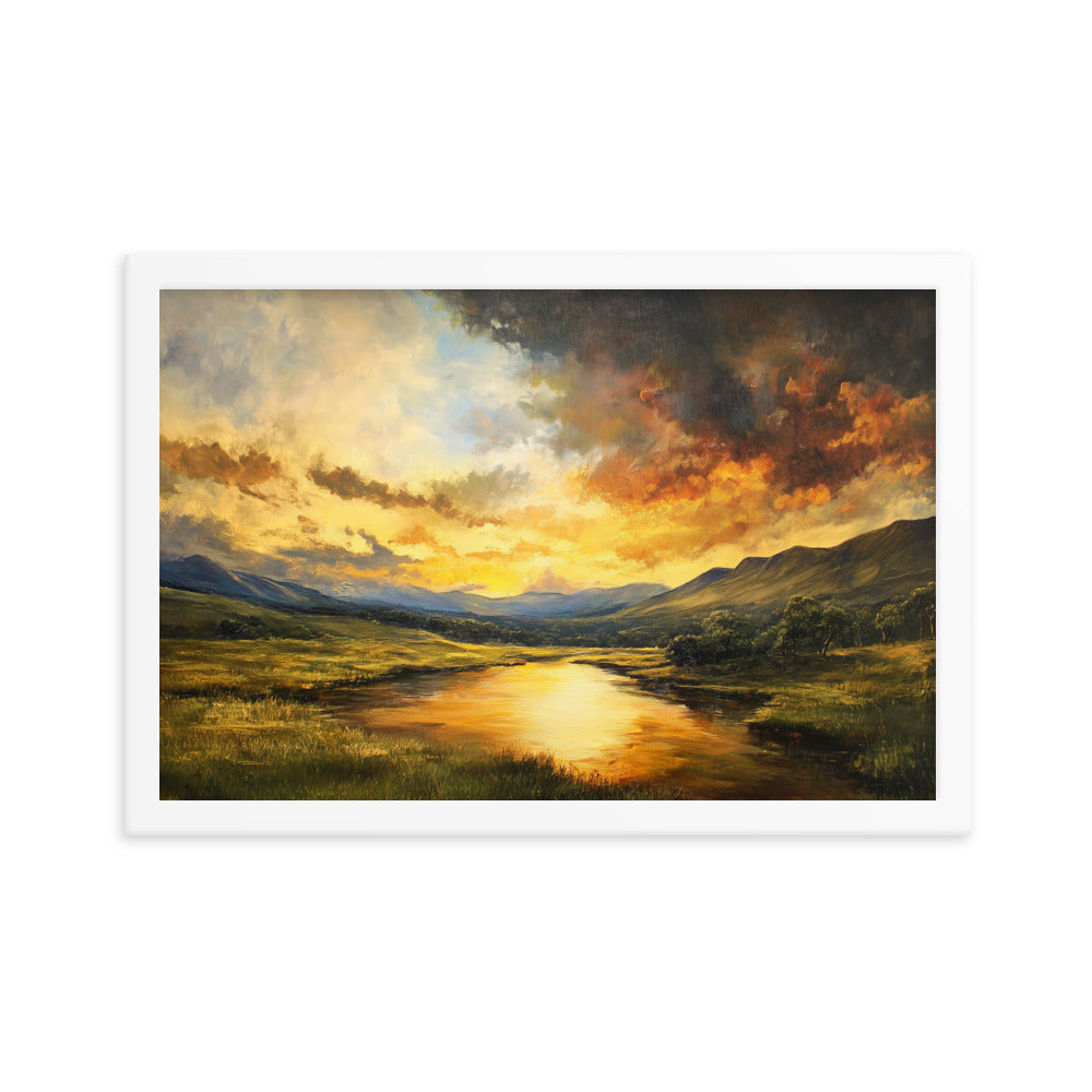 Untitled Landscape 1 framed matte paper poster