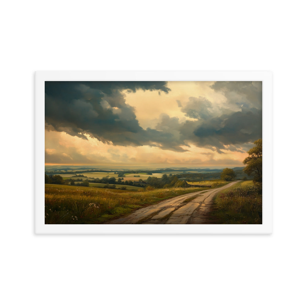 Untitled Landscape 5 Framed matte paper poster