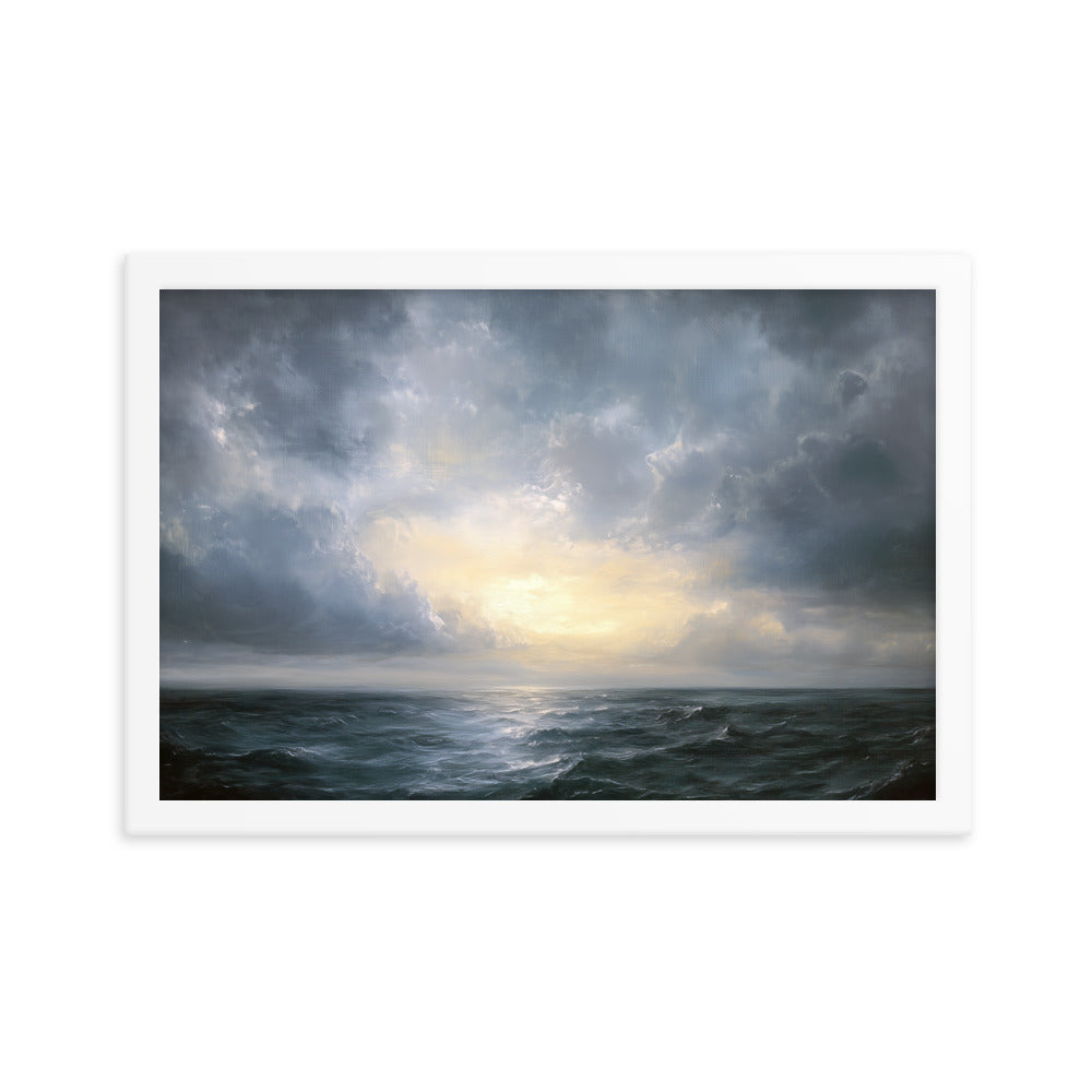 Untitled Seascape 1 Framed matte paper poster