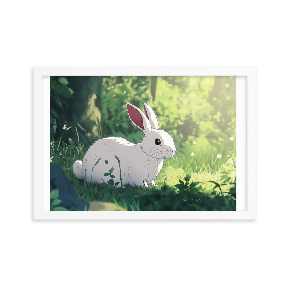 Rabbit Framed matte paper poster