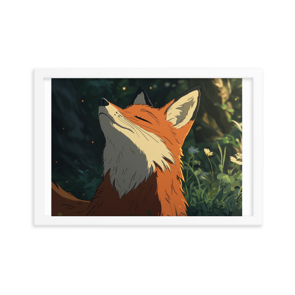 Fox 2 Framed matte paper poster