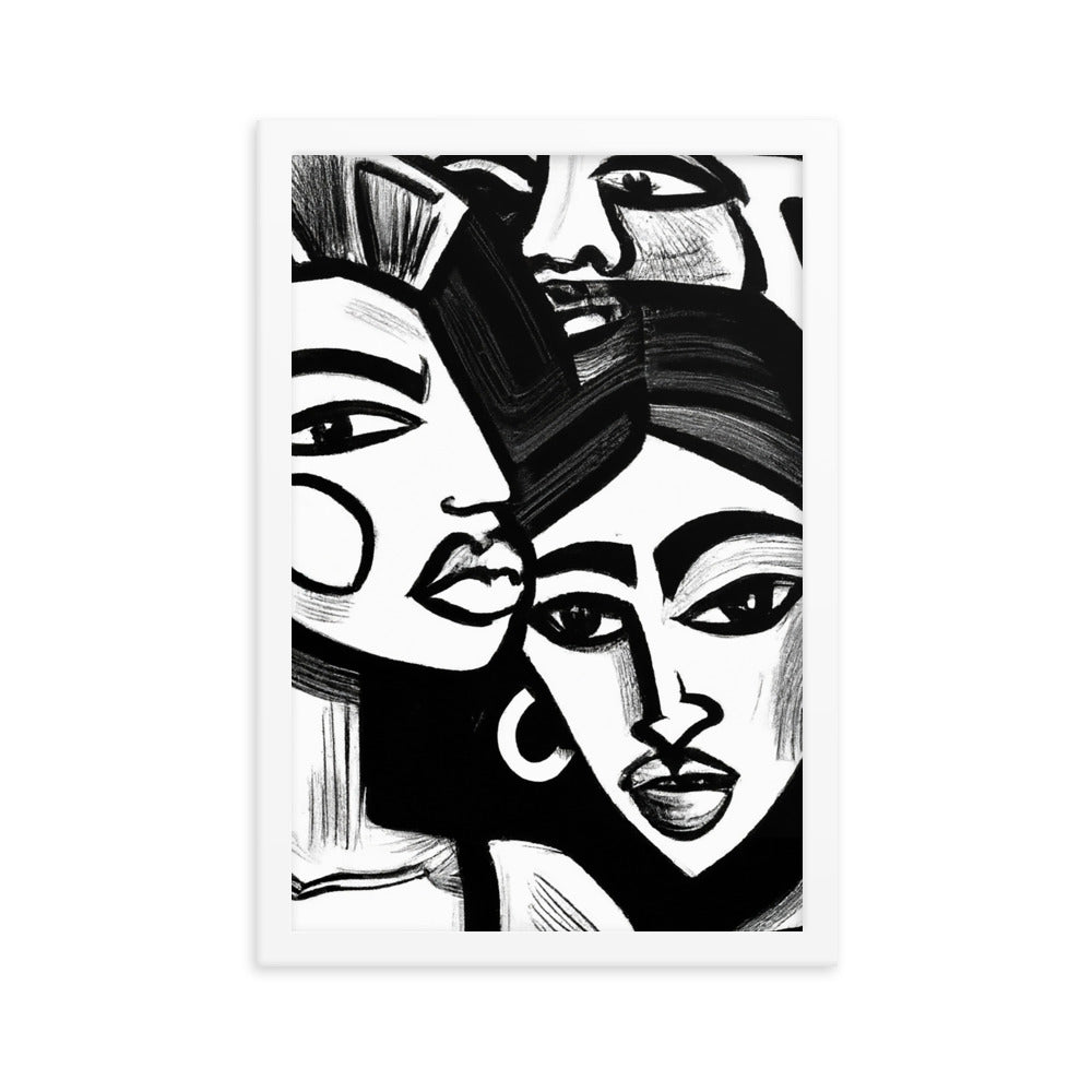 Women Framed matte paper poster