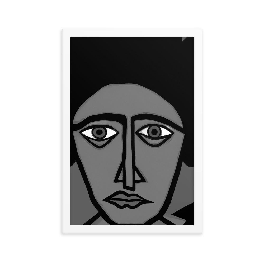 Thousand Yard Stare Framed matte paper poster