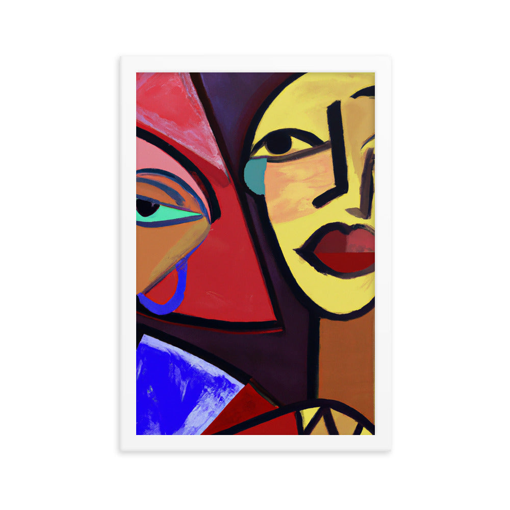 Duo Framed matte paper poster