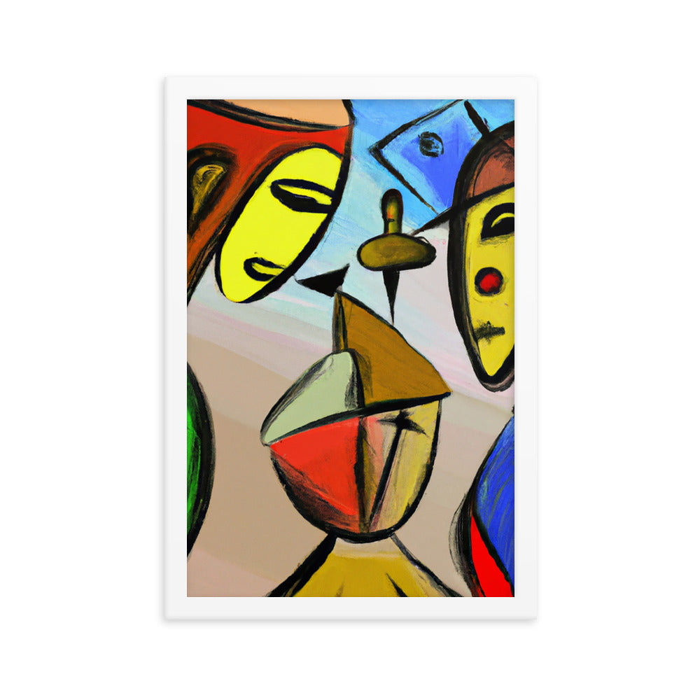 Cubism Framed matte paper poster