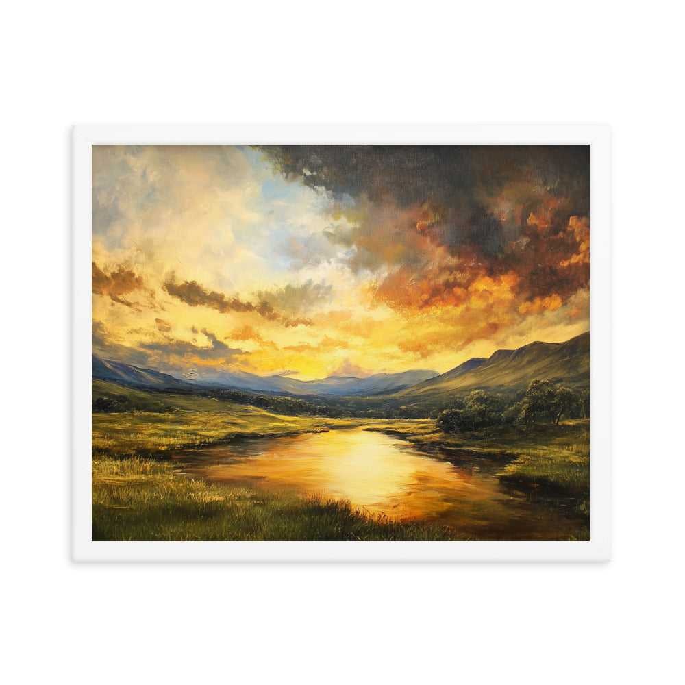 Untitled Landscape 1 framed matte paper poster