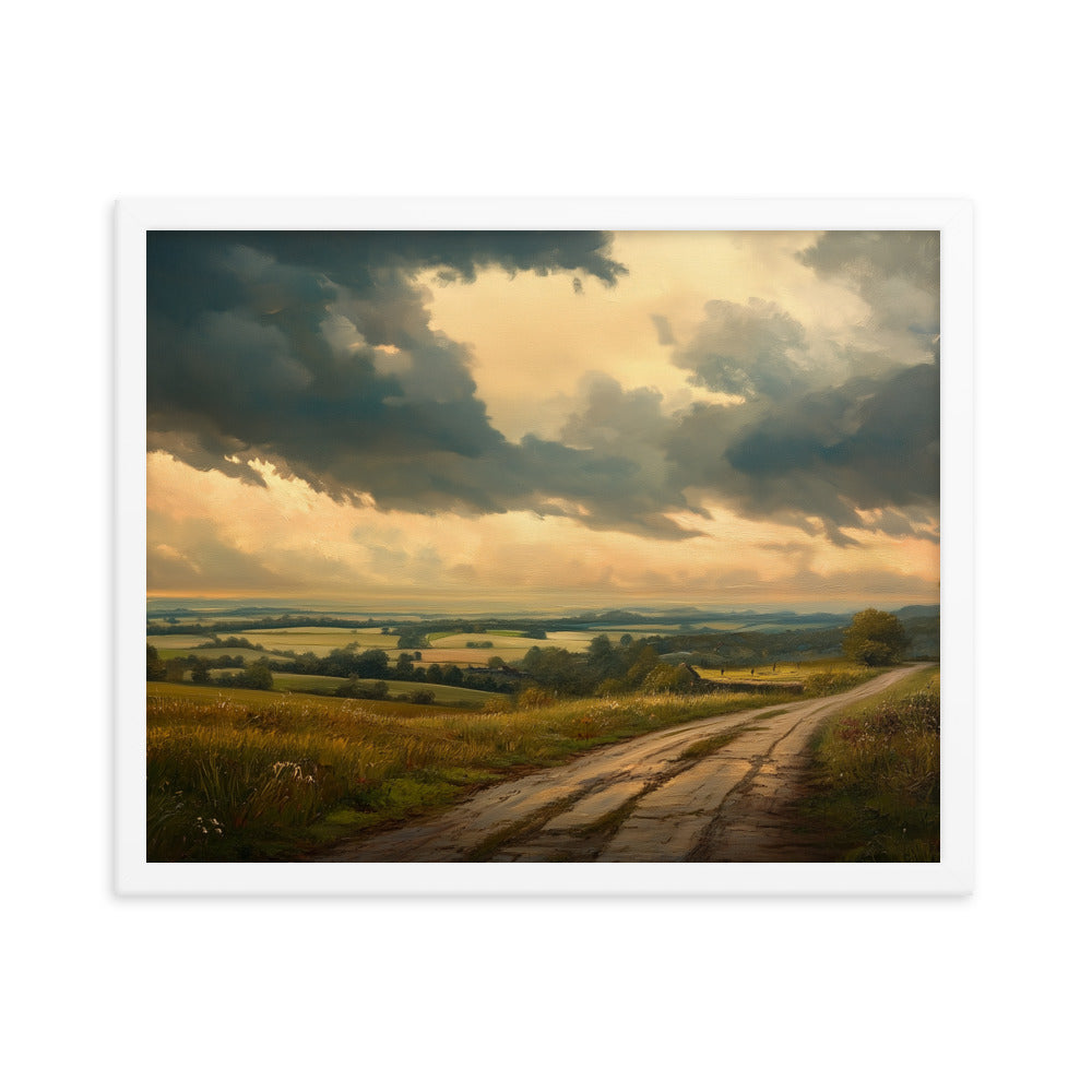 Untitled Landscape 5 Framed matte paper poster