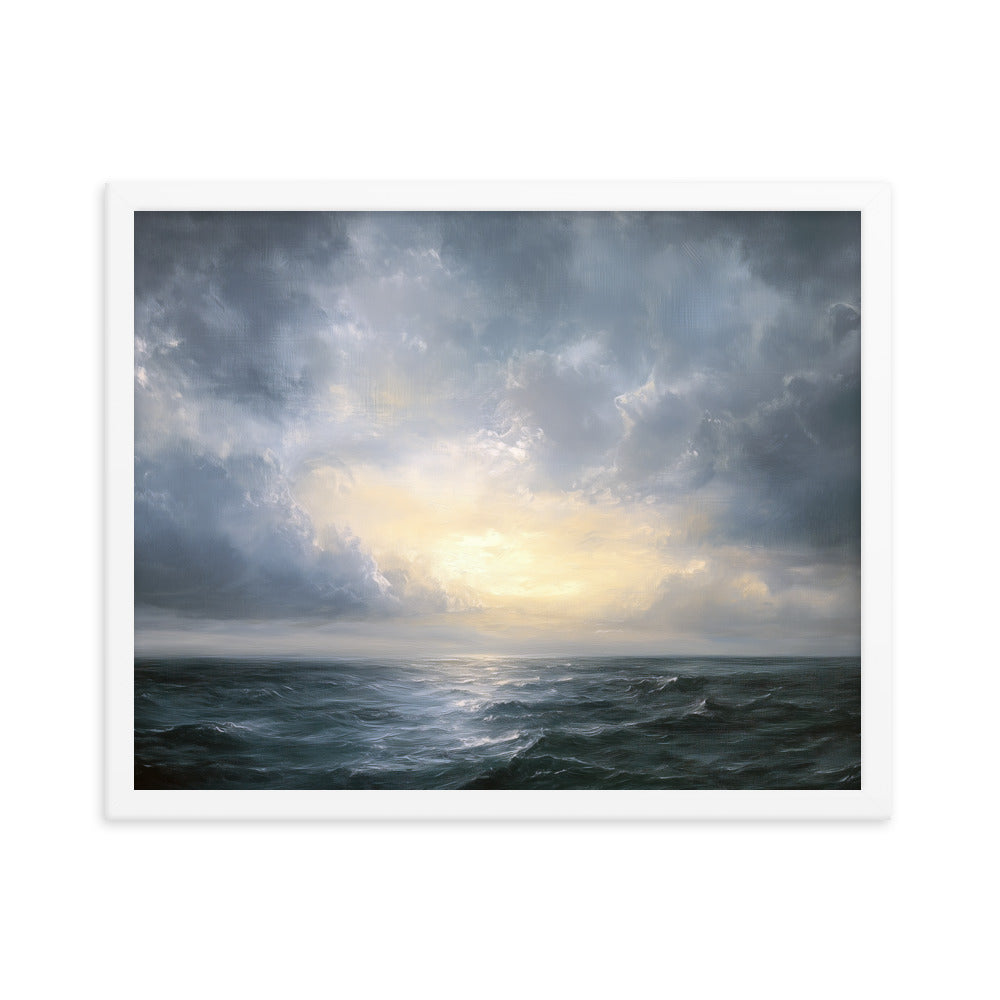 Untitled Seascape 1 Framed matte paper poster