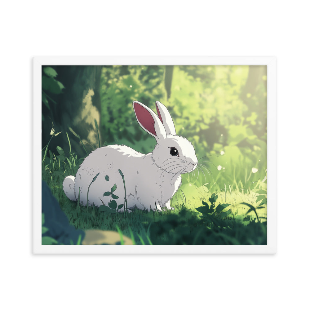 Rabbit Framed matte paper poster