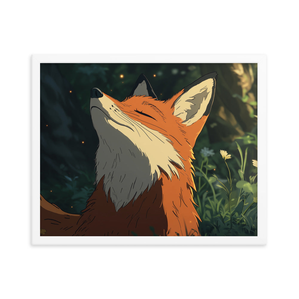 Fox 2 Framed matte paper poster