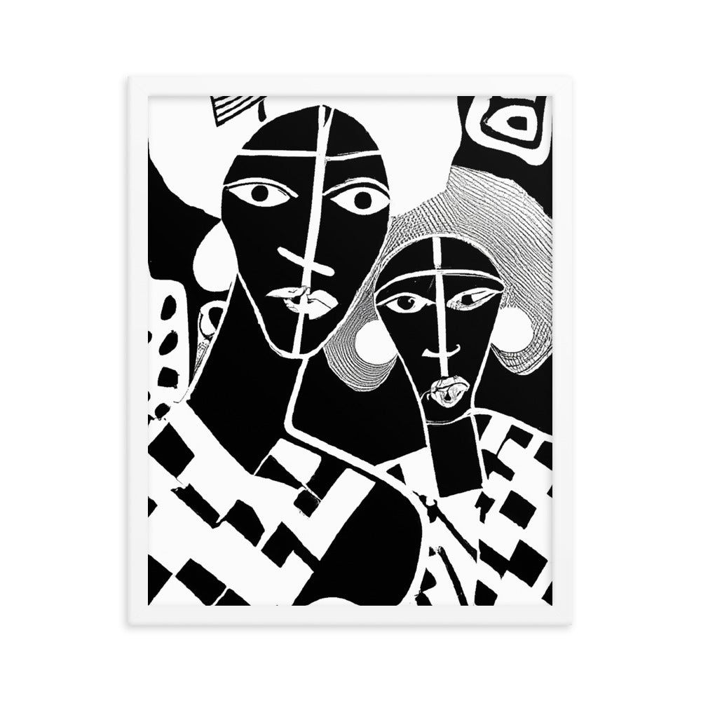 Aunties Framed matte paper poster