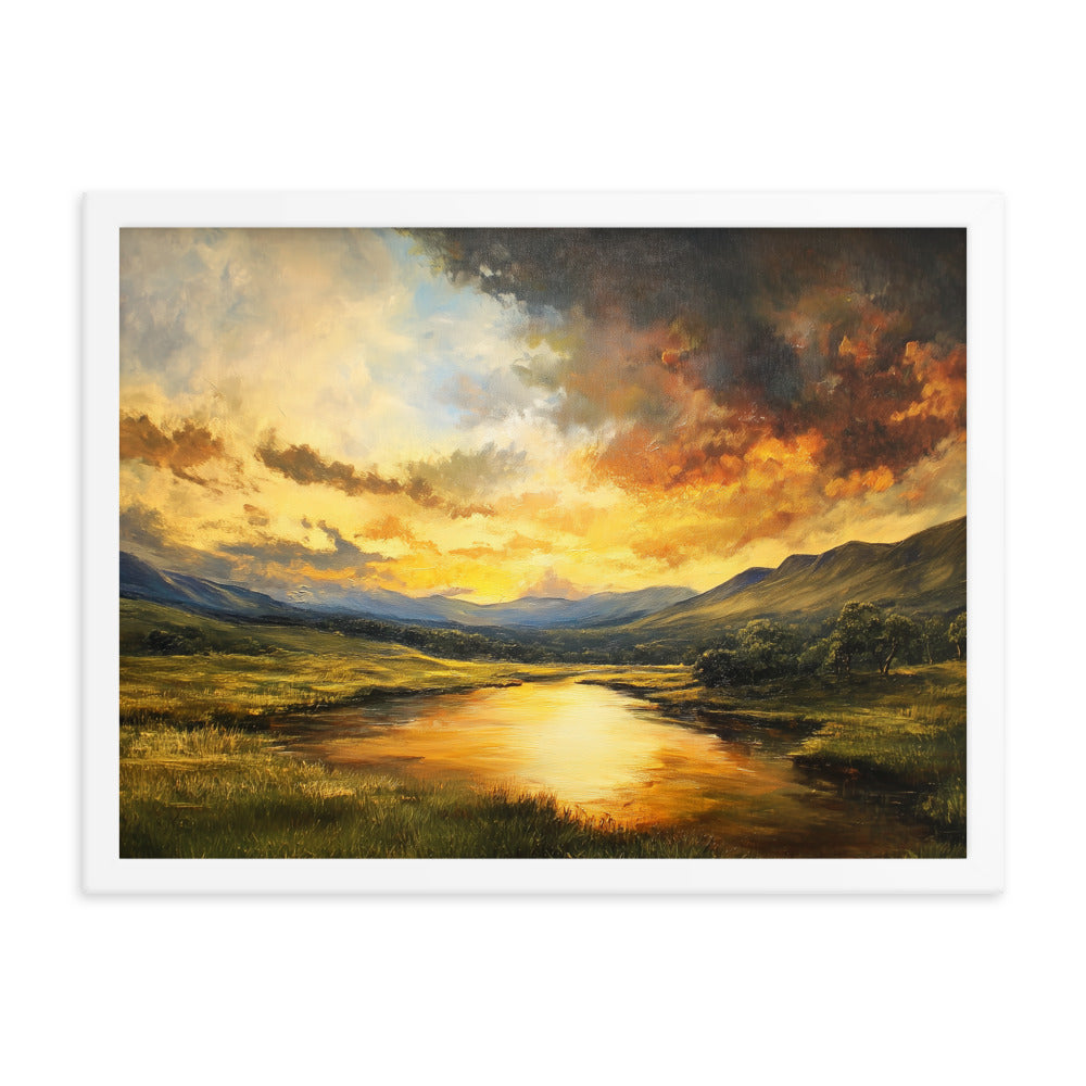 Untitled Landscape 1 framed matte paper poster