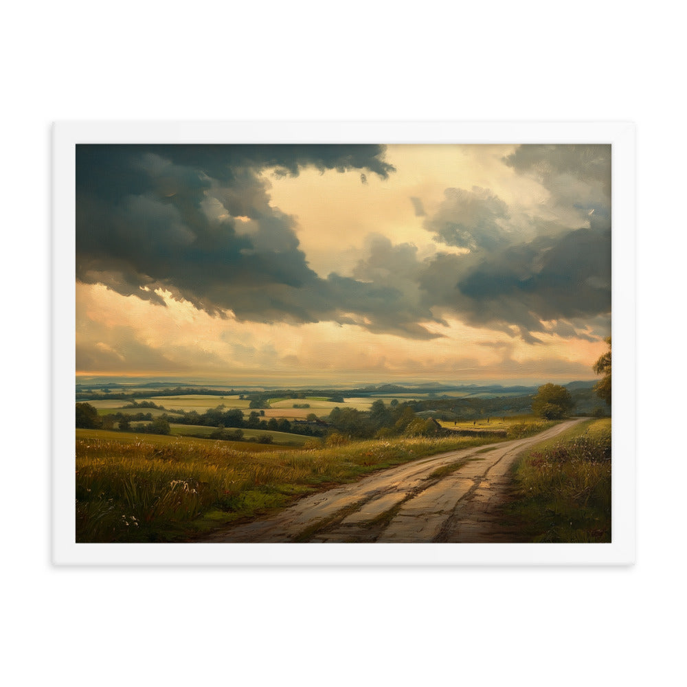 Untitled Landscape 5 Framed matte paper poster