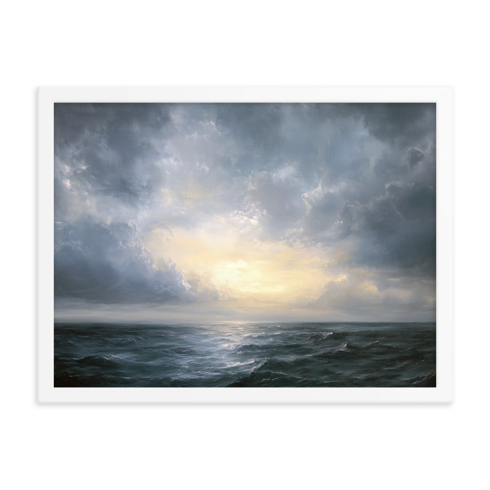 Untitled Seascape 1 Framed matte paper poster