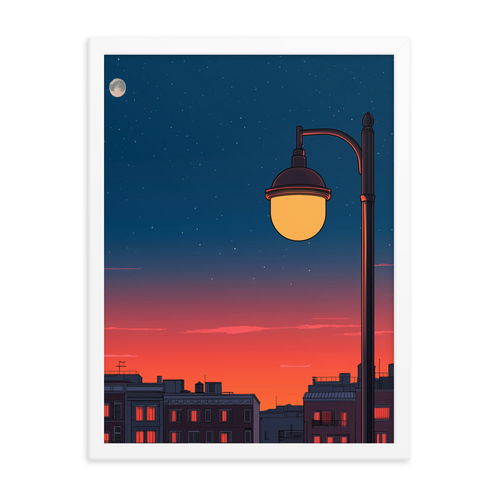 1 Framed matte paper poster