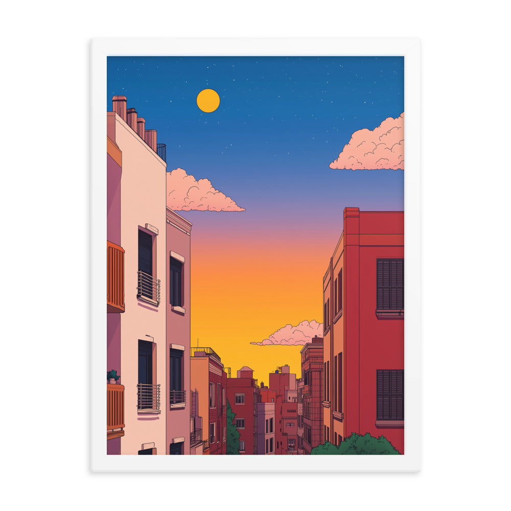 4 Framed matte paper poster