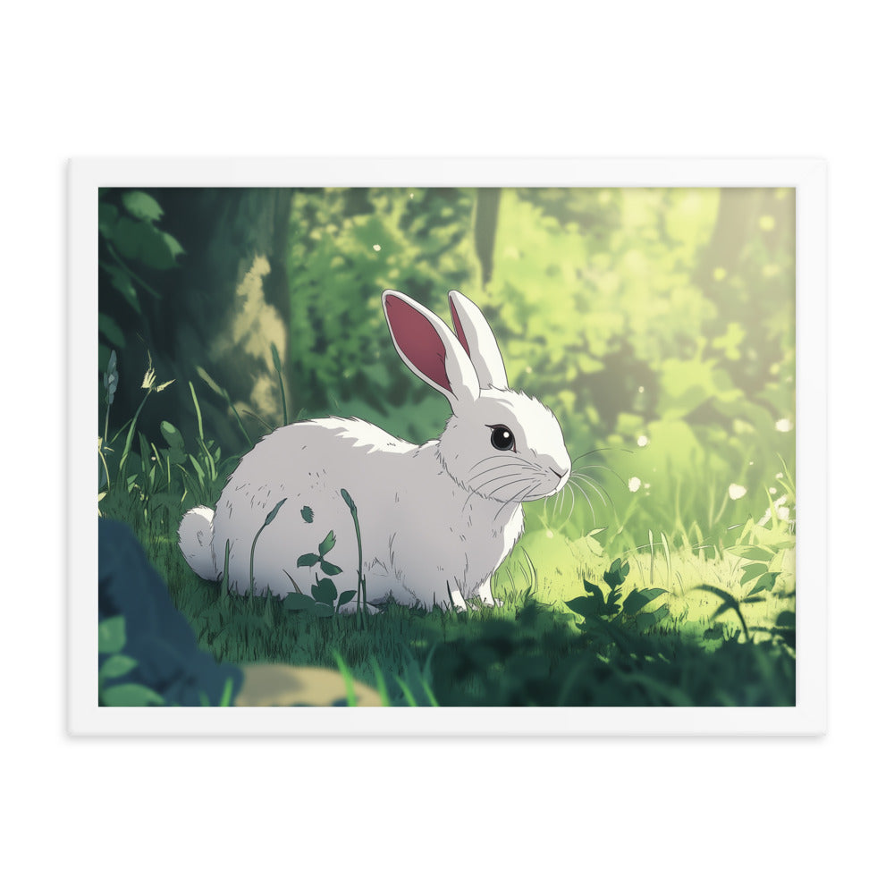 Rabbit Framed matte paper poster