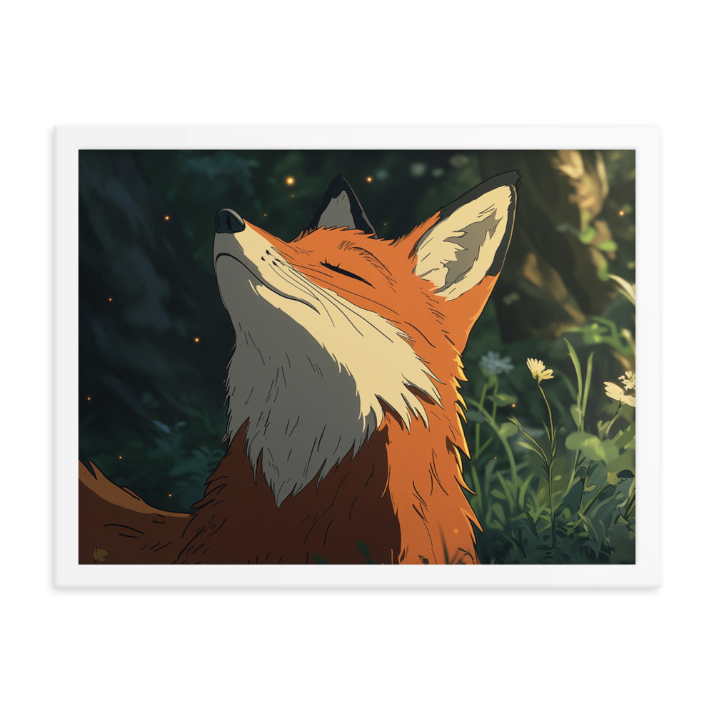 Fox 2 Framed matte paper poster