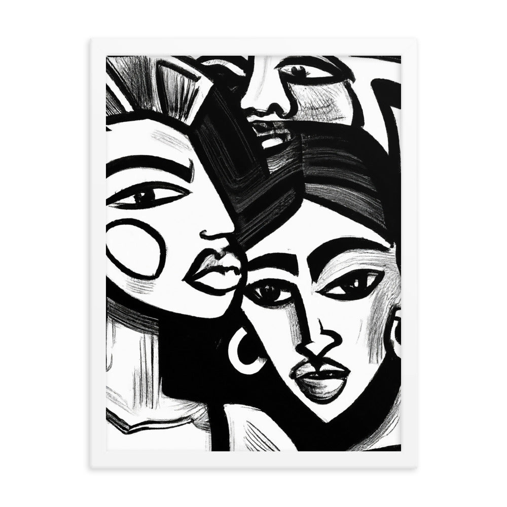 Women Framed matte paper poster