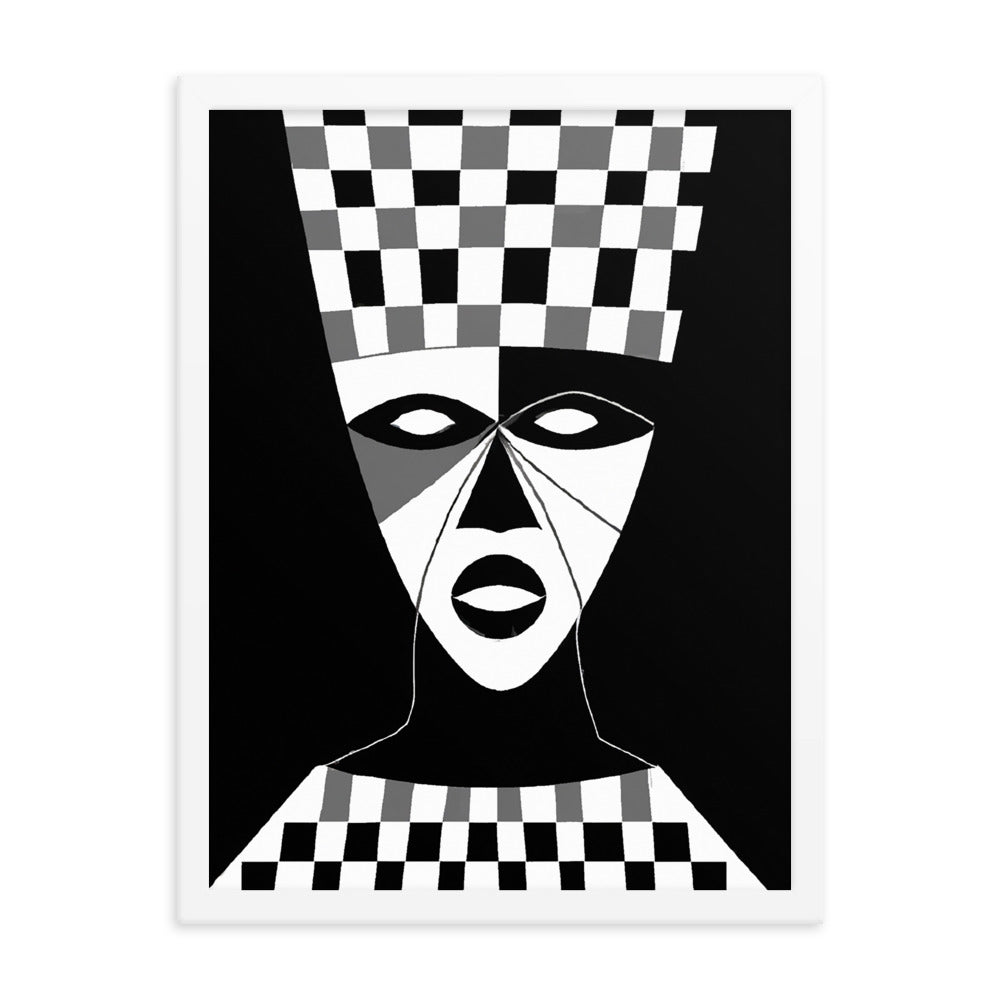 Mask Framed matte paper poster