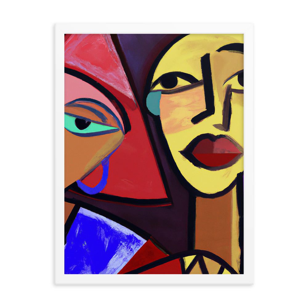 Duo Framed matte paper poster