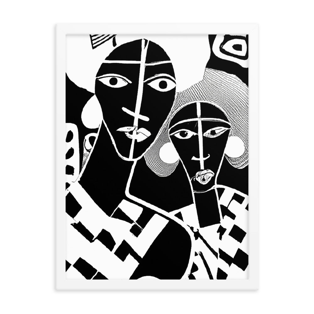 Aunties Framed matte paper poster