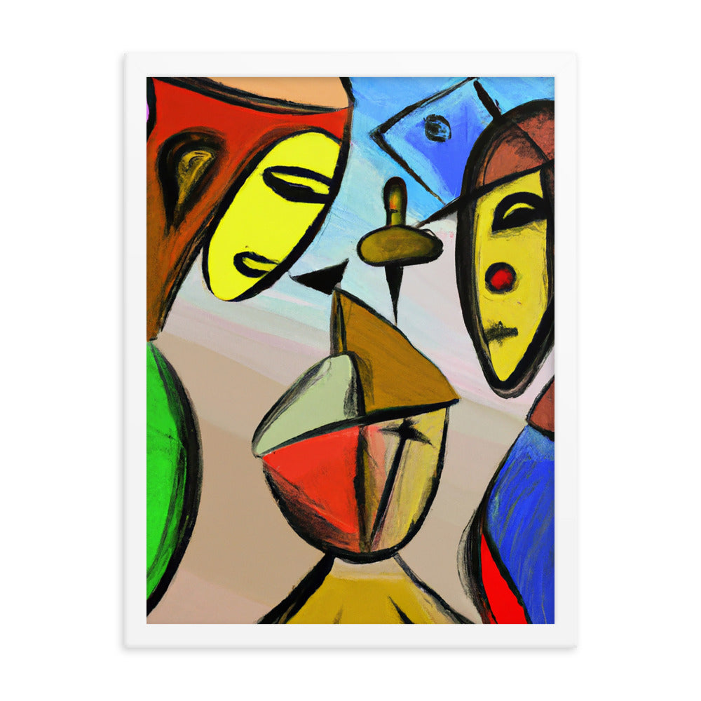 Cubism Framed matte paper poster